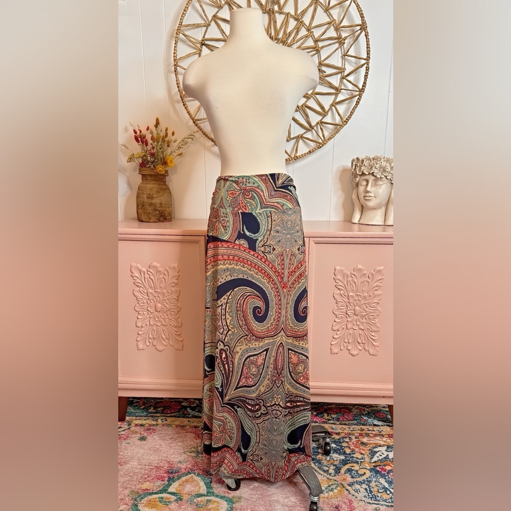 Gilli Multicolor Paisley‎ Maxi Skirt
